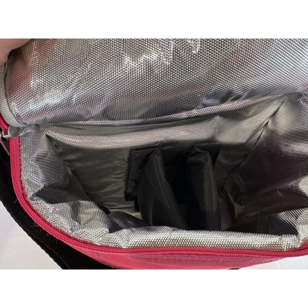 Pack Fitness Meal Prep Bag Cooler Lunch Box Gym Workout Bag With Containers Pink - Picture 9 of 14